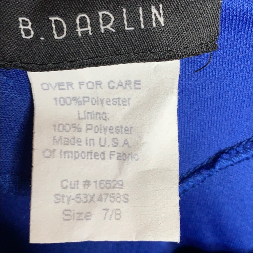 ⭐️ B. DARLIN BLUE FORMAL DRESS SIZE 7/8 (FLAWS) - Picture 4 of 7